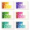 48 Pack Happy Birthday Cards with Envelopes, 4x6 inch Bulk Birthday Card Set for Kids, Students and Teachers (6 Colorful Assortment)